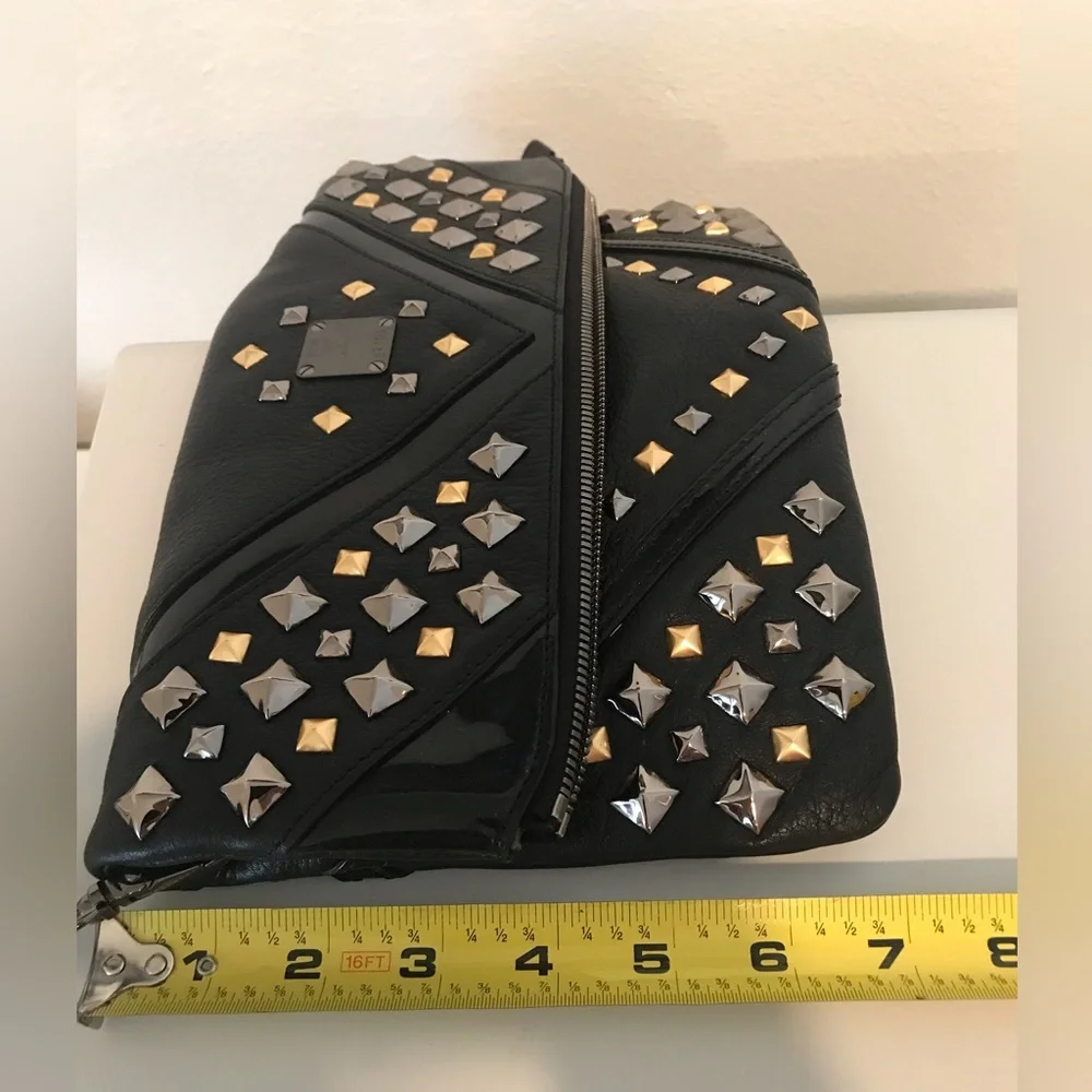 MCM Visetos Satchel Studded.